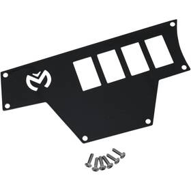 100-4360-pu Moose Utility Offroad Large 4 Switch Dash Plate - Left Black