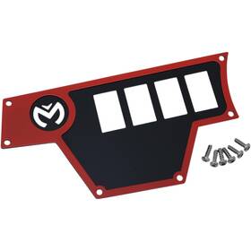 100-4363-pu Moose Utility Offroad Large 4 Switch Dash Plate - Left Red