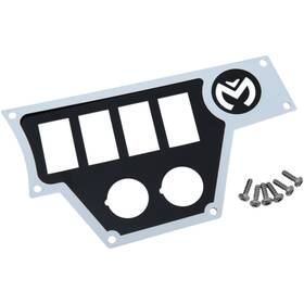 100-4371-pu Moose Utility Offroad Large 4 Switch Dash Plate - Right White