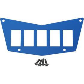 100-4382-pu Moose Utility Offroad Center 5 Switch Dash Plate - Blue