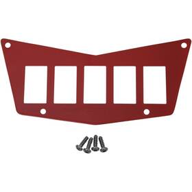 100-4383-pu Moose Utility Offroad Center 5 Switch Dash Plate - Red