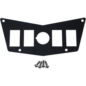 100-4390-pu Moose Utility Offroad Center 4 Switch Dash Plate - Black