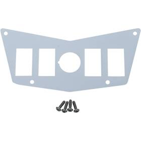 100-4391-pu Moose Utility Offroad Center 4 Switch Dash Plate - White