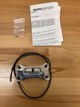 Mg3004006 Motogadget Msm Metric Handle Bar Top Clamp Zur Montage Des Motoscope Mini 361-8