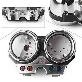 77usa Motorshop 424124451065 Speedometer Tachometer Gauge Case Cover Housing Chrome Fit Honda Cb400sf 1992-93