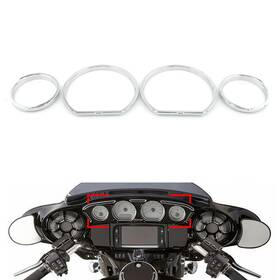 Motorshop168 120001571085 Instrument Board Gauge Bezel For Harley Touring Electra Street Glide 2014-23