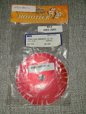Mototeck 2700120 2002 2003 02 03 Yamaha Yzfr1 R1 Tachometer Tach Gauge Face Red