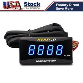 24a0919b03 Norxi Koso Motorcycle Rev Counter Digital Tachometer Rpm Meter Blue