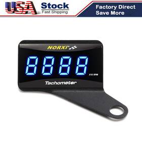 2502b1403 Norxi Koso Rev Counter Digital Tachometer Rpm Meter Blue Motorcycle