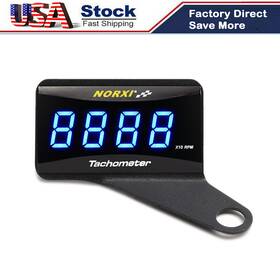 2507b1309 Norxi Koso Rev Counter Digital Tachometer Rpm Meter Blue Motorcycle