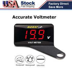 A2410b2101 Norxi Koso Motorcycle Voltage Led Digital Voltmeter Red For Honda