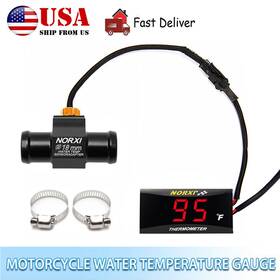 A2502b2305 Norxi Koso Motorcyclewater Temperature Gauge Thermometer Fahrenheit Meter Red