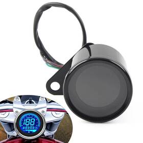 Oginodaisukeusa 421115705039 12v Retro Motorcycle Digital Speedometer Led Lcd Odometer Tachometer Fuel Meter