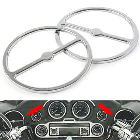 Oginodaisukeusa 421118257313 Speaker Trim Ring Cover For Harley Electra Tri Street Glide Left And Right Chrome