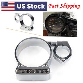 Onestart 550727511322 Us 39mm/16 Inch Side Mount Speedo Relocation Bracket For Harley Sportster 04-14