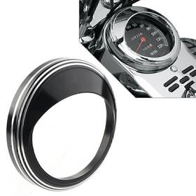 Onestart 636432334231 Fit Harley Road Glide Custom 5 Inch Speedometer Gauge Bezel Covers Trim Ring Visor