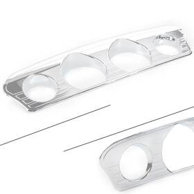 Onlyonee 550754457822 Gauge Trim Cover Fit Harley Touring Electra Street Glide Ultra 2014-2023 Chrome