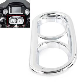 Onlyonee 550754463212 Gauge Bezel Trim Kit For Harley Road Glide Fltrx 2015-later Motorcycle Chrome