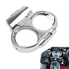 Raimukurijinusa 550747243999 Gauge Cover Nacelle Housing Fairing Fit Harley Road Glide 1998-2013 Fltru Chrome