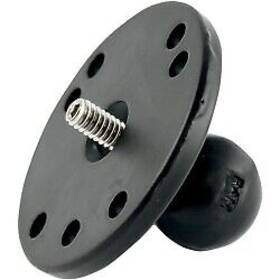 Ram-b-202au Ram 2.5 Inch Round Base With 1/4 -20 Thread Post