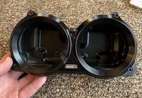 01.13.0001.b Roland Sands Design Sector Road Glide Gauge Relocation Kit Black Anodized