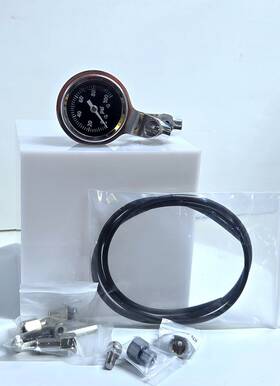 Tbs-15100 Triumph 650 750 Oil Pressure Gauge Kit Black Face Pn#