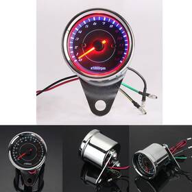 Tsn09781722 Tsif Us Tachometer Speedometer Tacho Gauge For Motorcycle Choppers Cafe Racer New