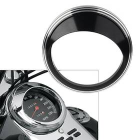 Twoagain 286452238080 For Harley Road Glide 5 Inch Speedometer Gauge Bezel Covers Trim Ring Visor