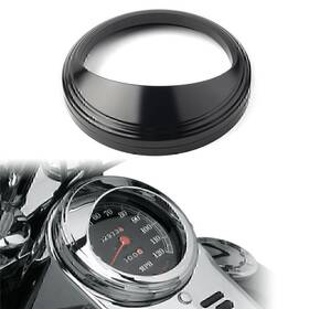 Twoagain 421117609182 Black 5 Inch Speedometer Gauge Bezel Trim Ring Visor Cover For Harley Road King Us
