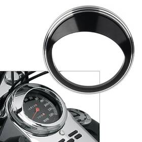 Twoagain 436952116218 For Harley Road Glide 5 Inch Speedometer Gauge Bezel Covers Trim Ring Visor