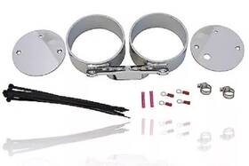 39-0213 V-twin Dual Gauge Mount Bracket Chrome Fits Harley Davidson