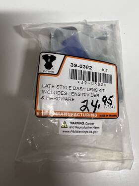 39-0382 V-twin Harley Davidson Dash Panel Repair Lens Kit 75-84 Fxdwg 91-95 G2