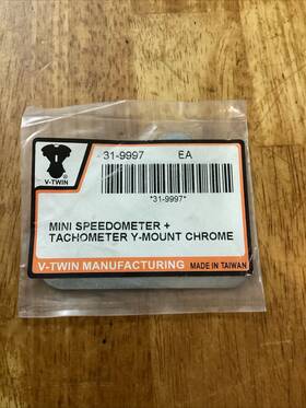31-9997 V-twin Manufacturing Mini Speedometer And Tachometer Y-mount Chrome
