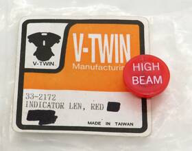 33-2172 V-twin Manufacturing Fthigh Beamft Indicator Lens For Harley Kh Xl Xlc Xlh Fx Fxe Xlt