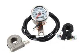 39-0554 V-twin Manufacturing Deco Mini 48mm Speedometer Kit With 2 1 Ratio