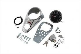 39-0905 V-twin Manufacturing Chrome Two Light Dash Panel Kit With 1 Ratio Speedometer 39-0905 V-twin Manufacturing Chrome Two Light Dash Panel Kit With 1 Ratio Speedometer
