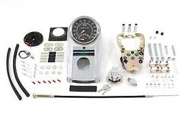 39-0920 V-twin Manufacturing Chrome Dash Panel Kit With 2 1 Ratio Speedometer