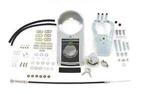 39-0967 V-twin Manufacturing Chrome Cast Dash Cover Kit Without Speedometer