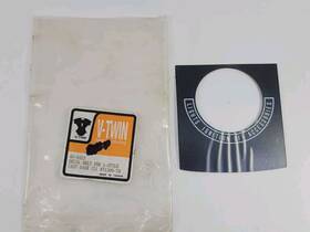 71300-79 V-twin Manufacturing 48-0423 Harley Dash Panel Decal Shovelhead Evo 1968-1990 For Cast Type Oem