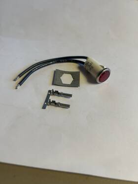 68536-75 V-twin Nempco Bikers Choice 12-0553 Harley Davidson Red Oil Pressure Indicator Lamp With Speed Nut Xl Fx 75-85