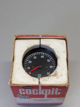 333-022 Vdo Vintage 7k 7000k 85mm 3-3/8 Inch 333 022 Cockpit Tachometer Porsche 1973