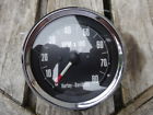 Veglia Italian Black Face Chrome Trim Ring Tachometer Tach Unavailable