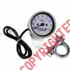Wht Blk Needle Tach Chrome 2.4 Mini Housing 21-6930dsled Electronic Drag Face Specialties