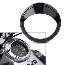 Winbuyshopusa 612018523947 For Harley Road Glide 5 Inch Speedometer Gauge Bezel Covers Trim Ring Visor