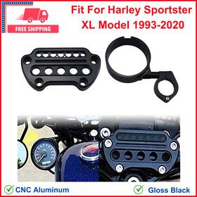 Wowtk Tk-g-0123 Side Mount Instrument Bracket Speedometer Relocation Cover For Harley Sportster