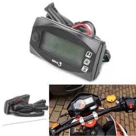 Yusen233 550740955943 Led Digital Thermometer Voltmeter Water Time Gauge Meter Universal Motor Black