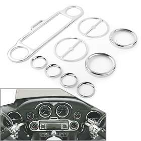 Zdl-kabusikikaisya1989us 770000864130 Radio Gauge Inner Fairing Trim Kit For Harley Electra Glide Street 1996-13