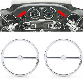 Zdl-kabusikikaisya1989us 890000843895 Speaker Trim Ring Cover Chrome For Harley Electra Tri Street Glide Motor Pair Us