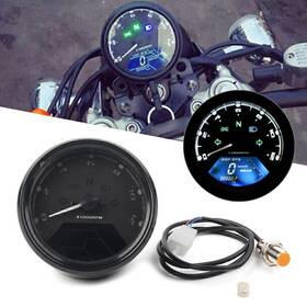 Zdl-kabusikikaisya1989usa 225641164673 Lcd Digital Odometer Speedometer Tachometer 12000rpm Gauge Motorcycle Universal