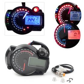 Zdl-kabusikikaisya1989usa 750000662424 Lcd Digit 15000rpm Speedometer Tachometer Gauge Odometer Motorcycle Universal Us